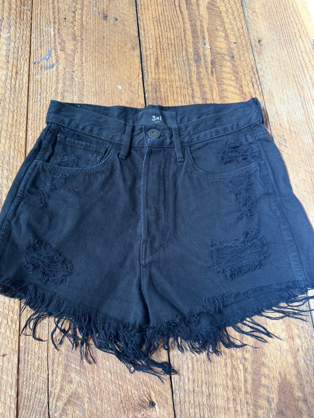 3x1 Nyc Distressed Denim Shorts